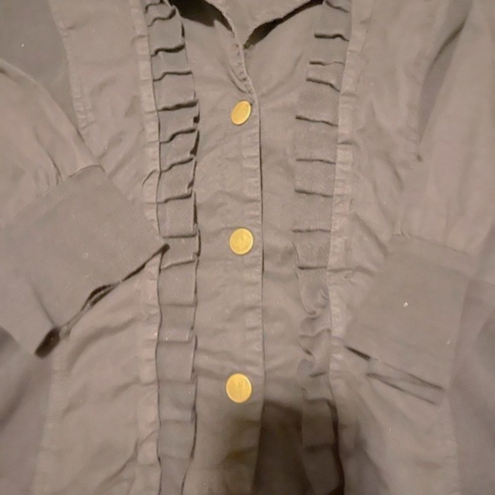 XCII Black Button Up Blouse - Picture 3 of 4